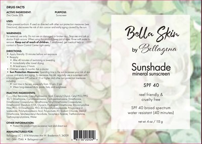 Package Label (Bella 205)